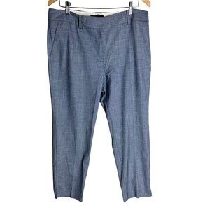NWOT Talbots Hampshire Ankle Womens Pants Size 14P Blue Chambray Tapered